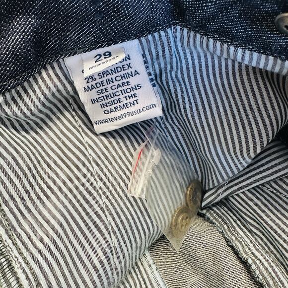 New Anthropologie Level 99 Denim Pencil‎ Skirt Sailor Button Front Size 29 - Picture 11 of 13
